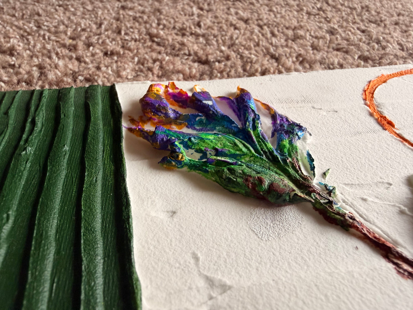 Abstract Plaster Painting