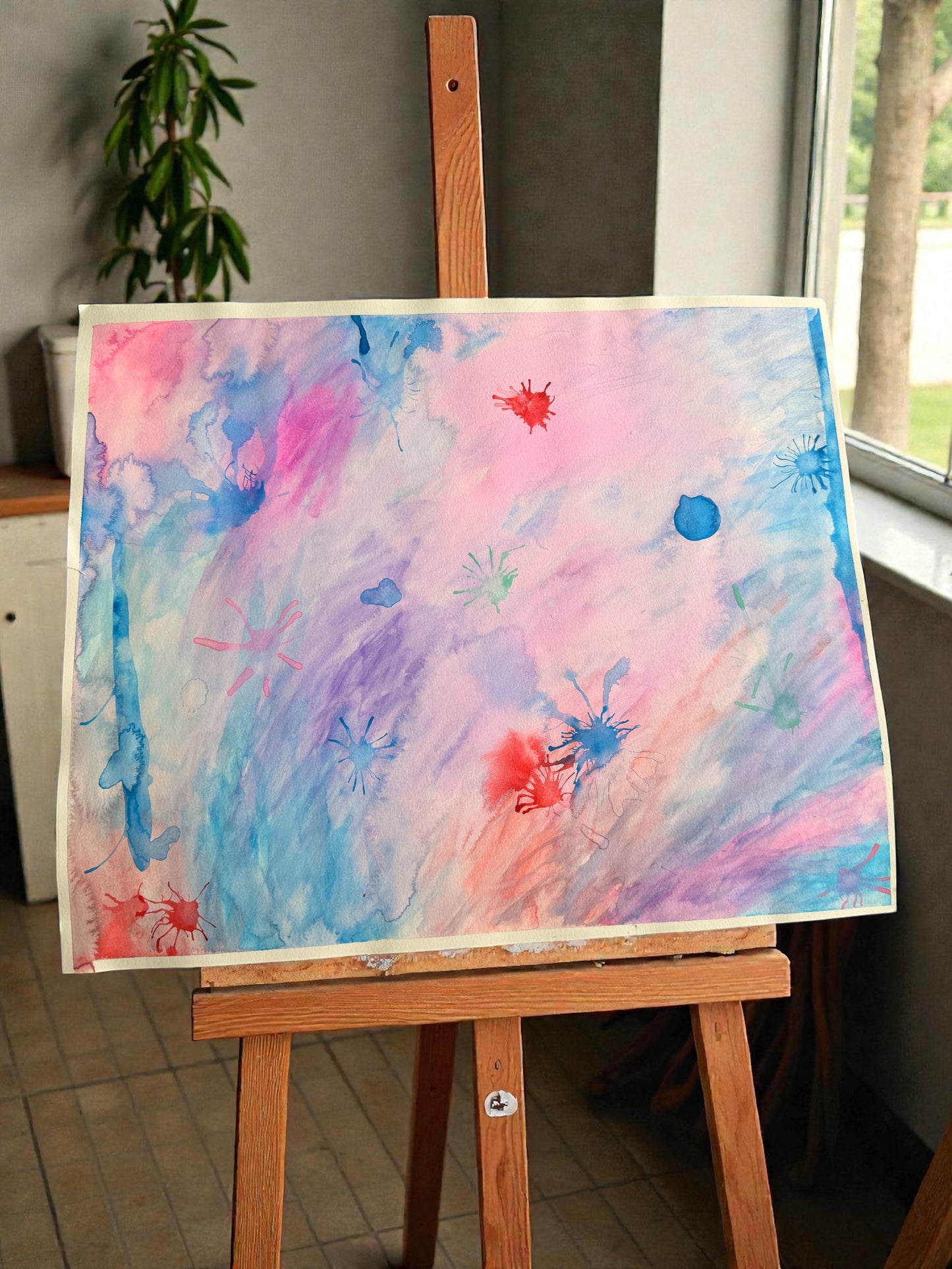 Water Color Splat Painting