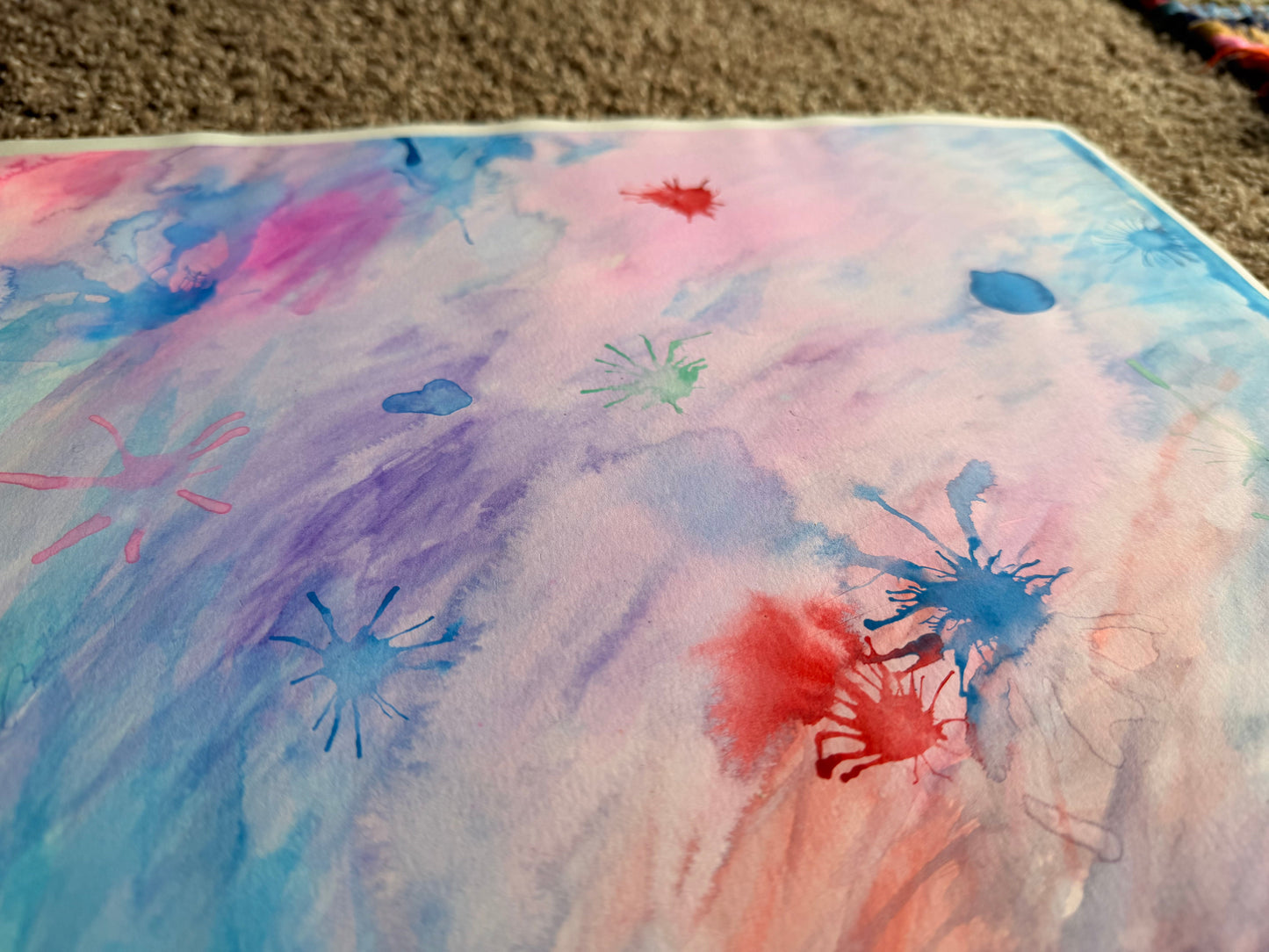 Water Color Splat Painting