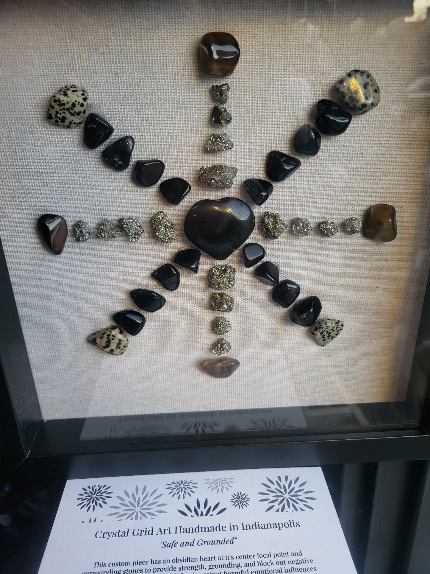 Reiki Charged Crystal Grid Art