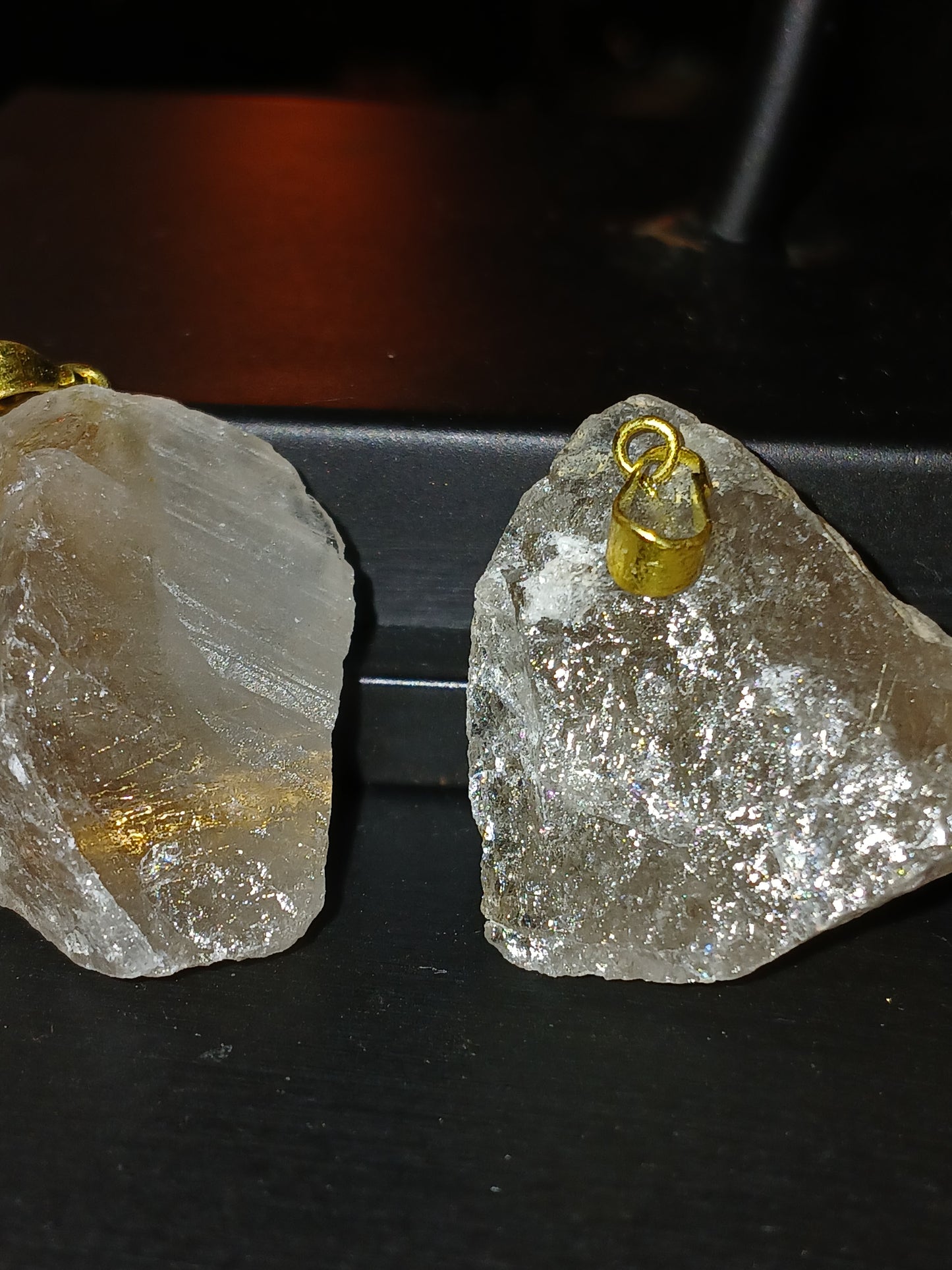 Rutilated Quartz Pendants