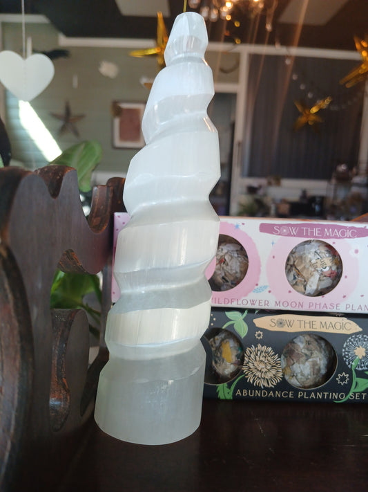 Selenite Spiral Tower