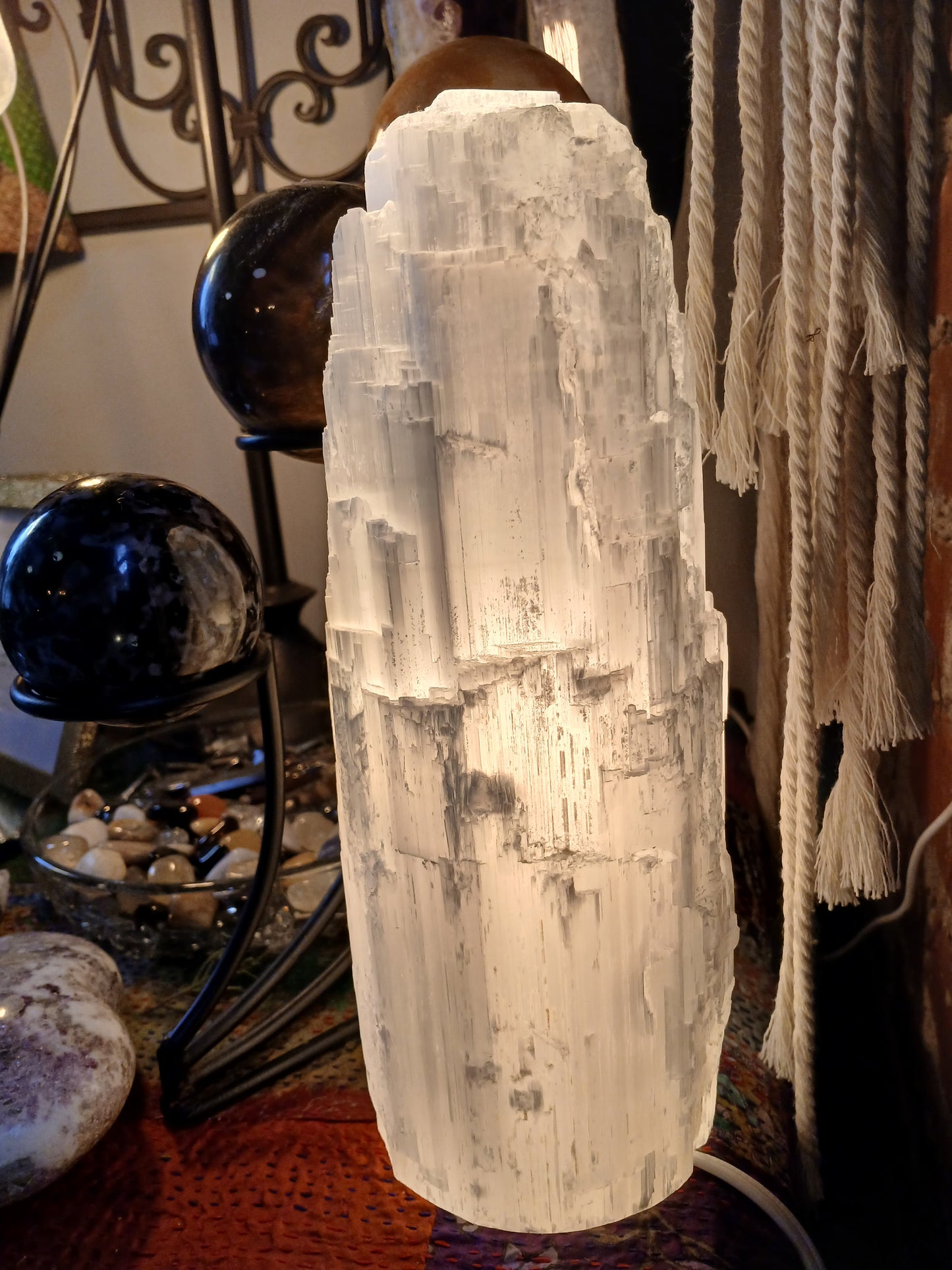 Selenite Lamp