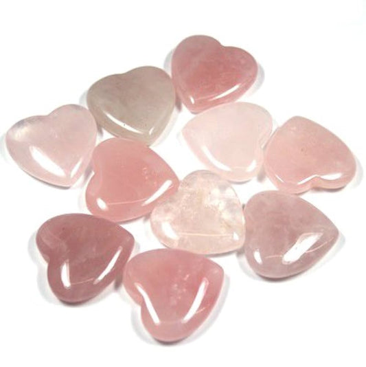 Rose Quartz Heart $8.00