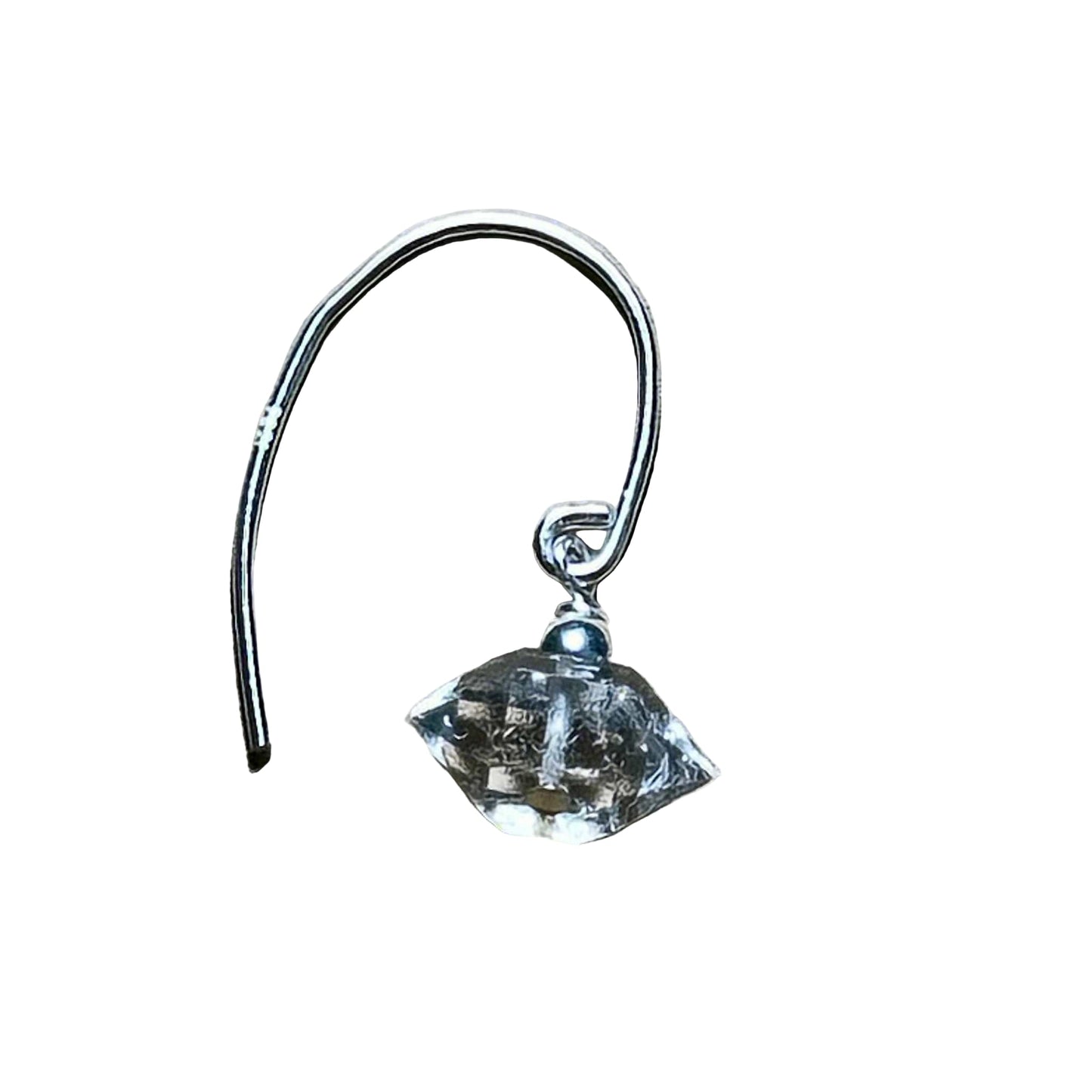 Herkimer Dangle Bertoni Earrings - Sterling Silver