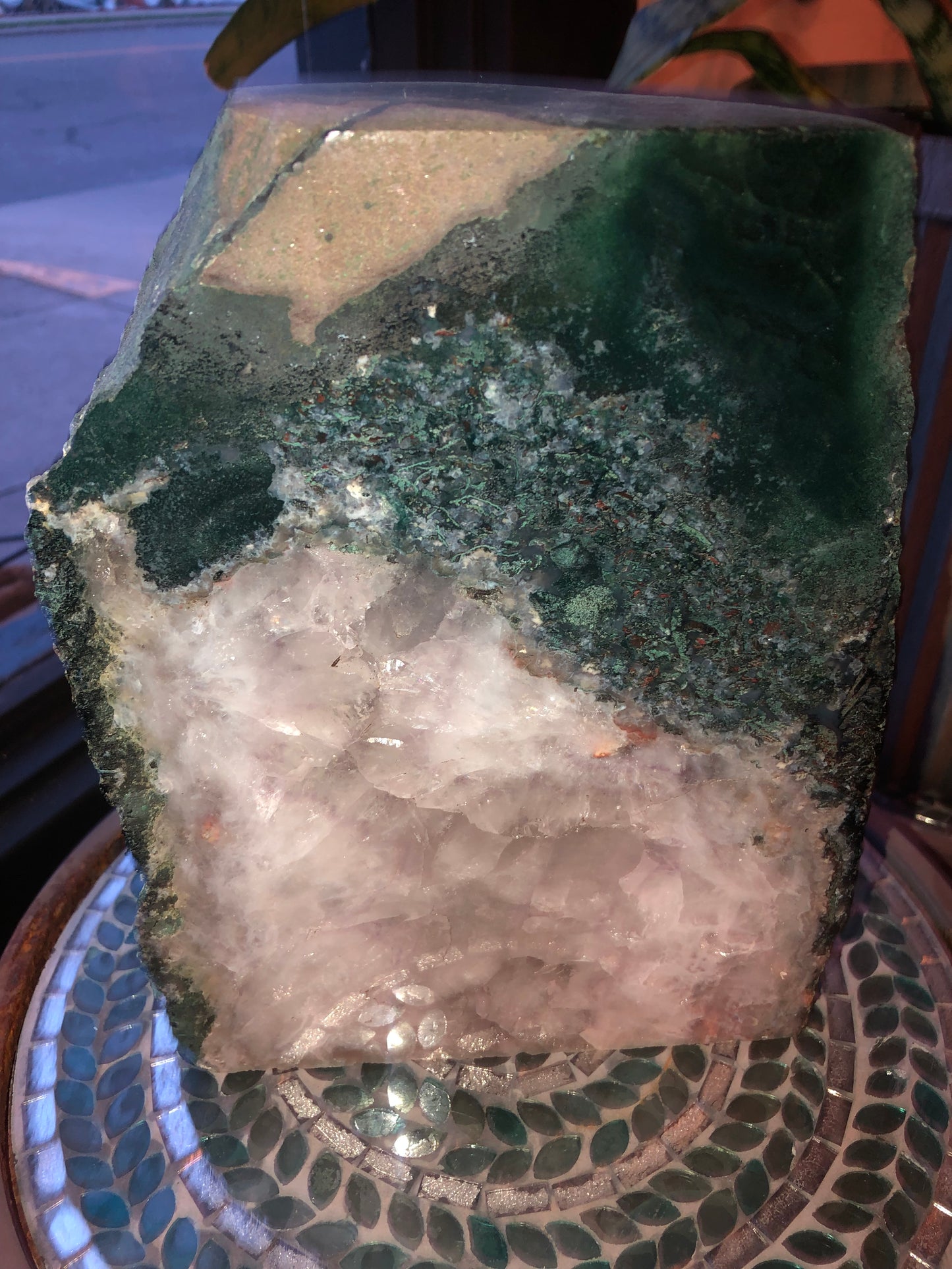 Amethyst slab