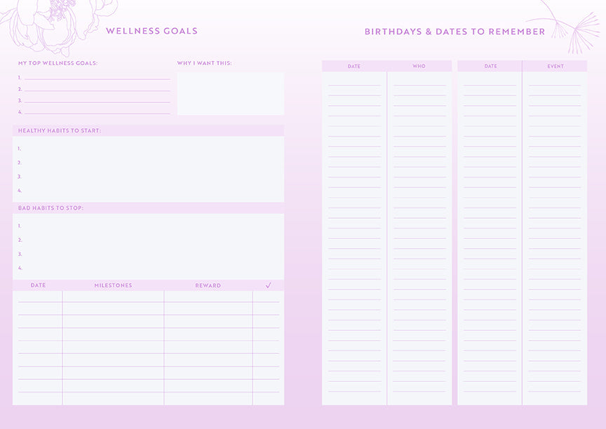 Wellness Notebook Set