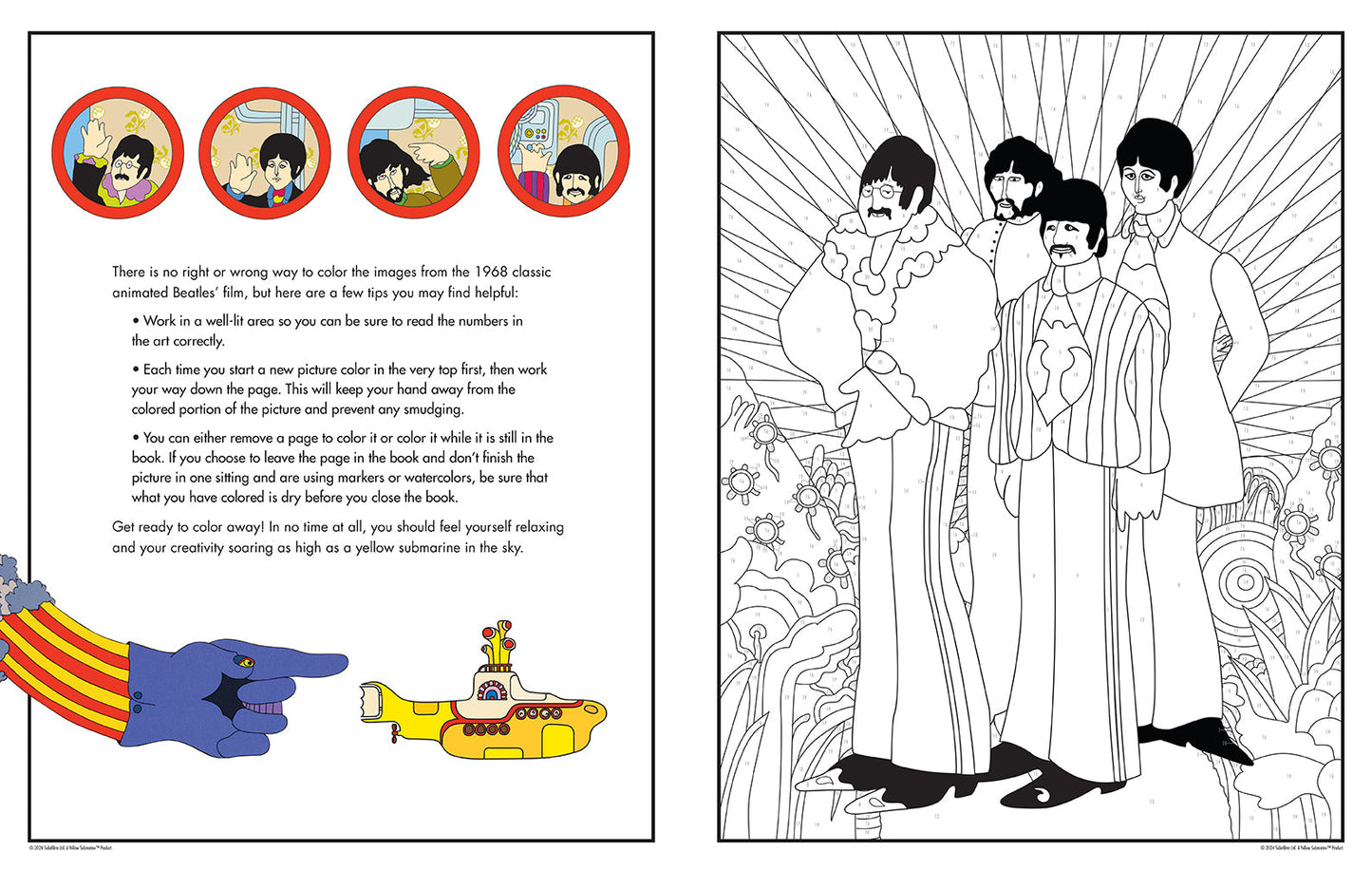 The Beatles Yellow Submarine Color by Numbers