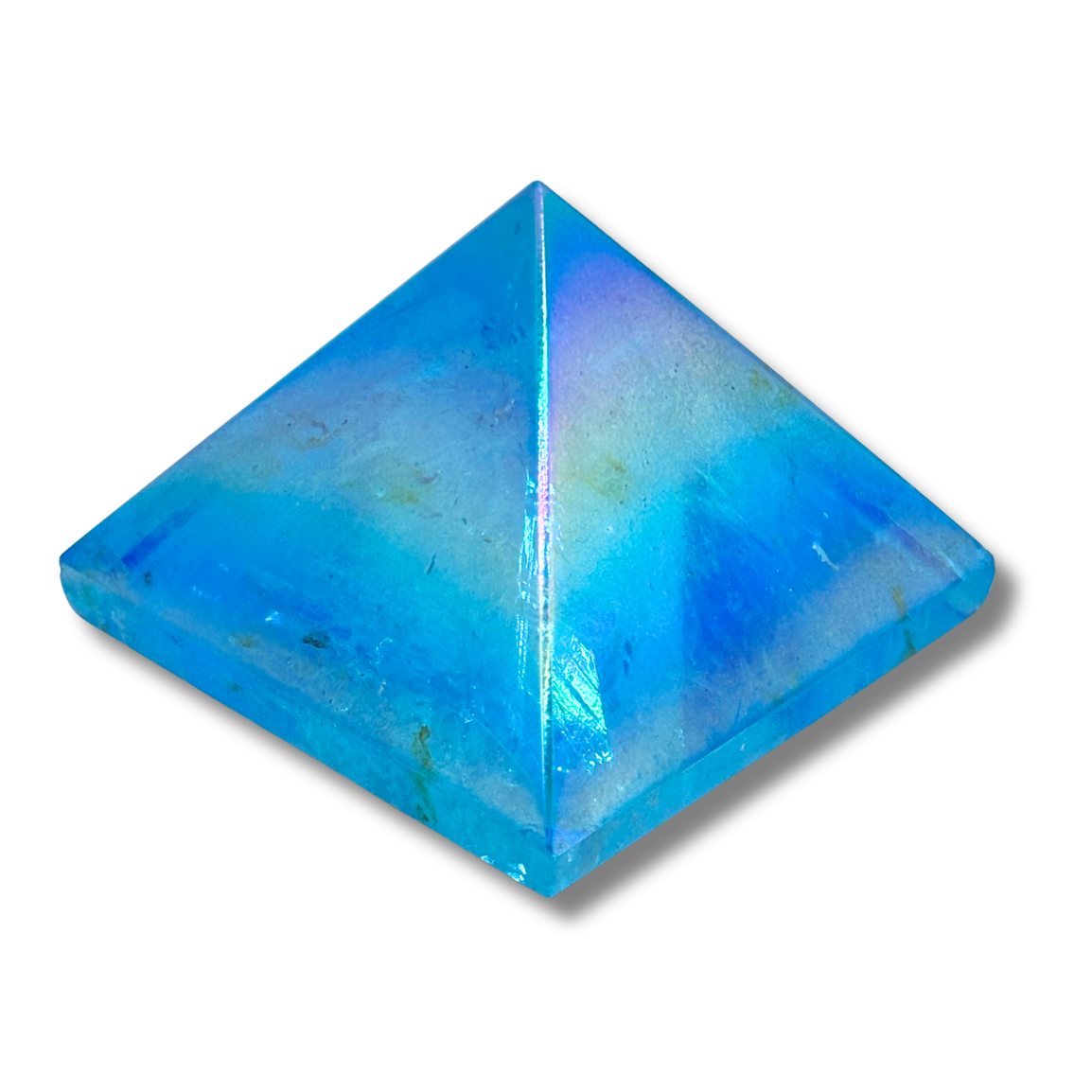 Blue Aura Quartz Pyramid