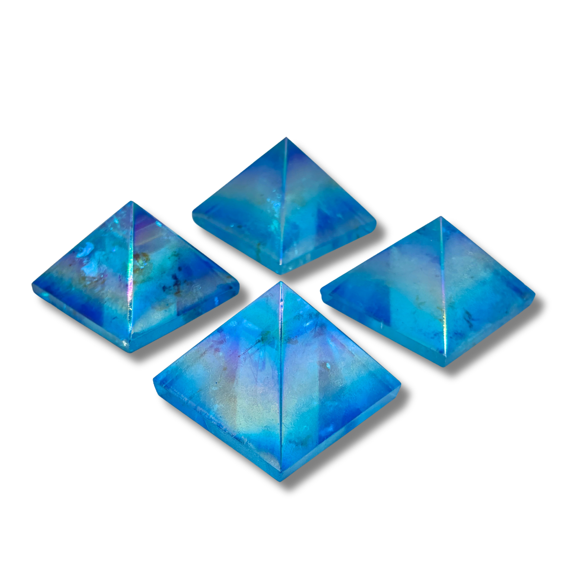 Blue Aura Quartz Pyramid