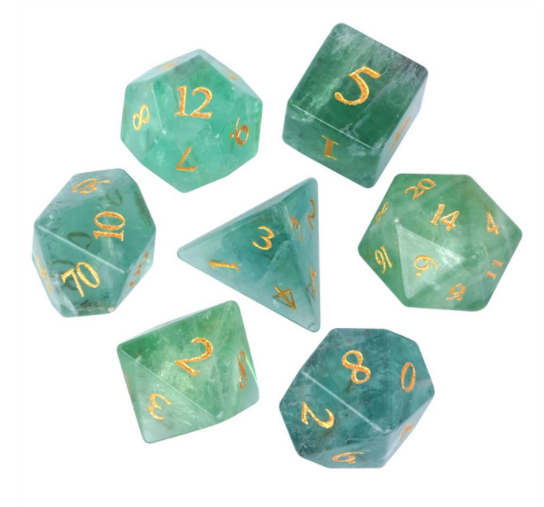 Fluorite Gemstone Dice
