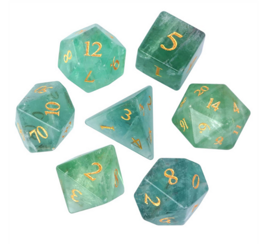 Fluorite Gemstone Dice