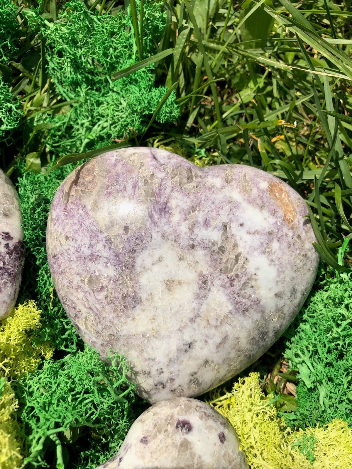 Lepidolite Hearts