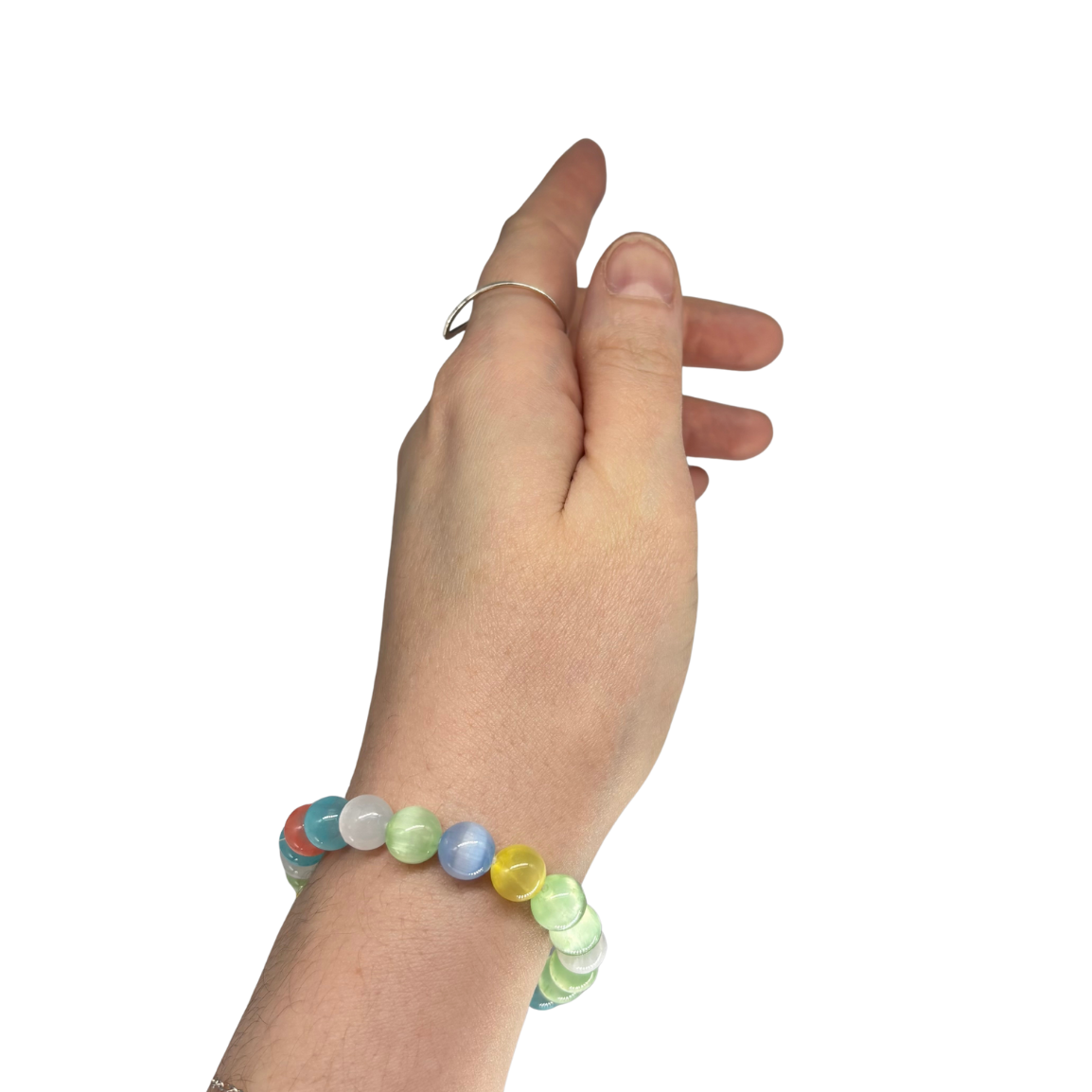 Rainbow Selenite Bracelet