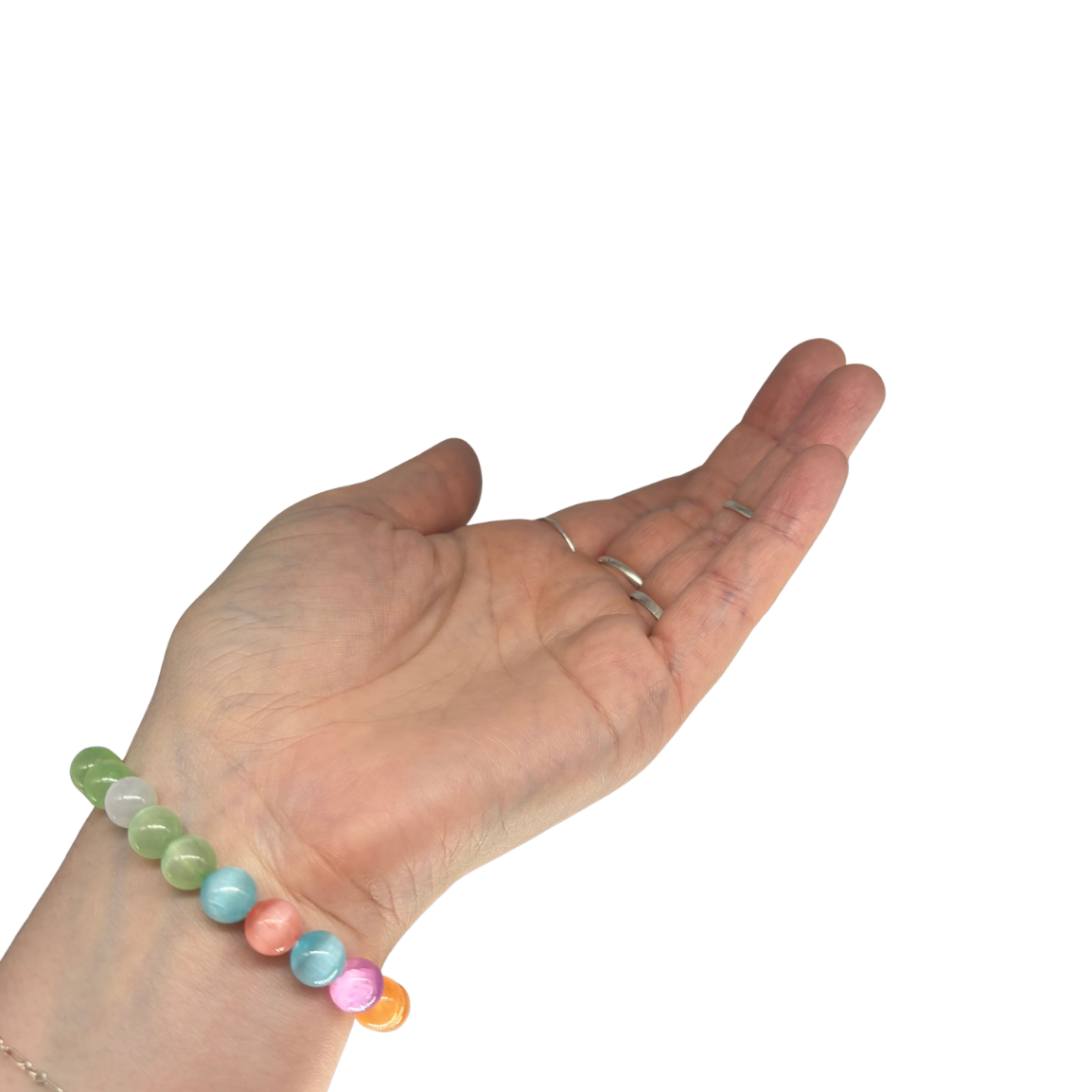 Rainbow Selenite Bracelet