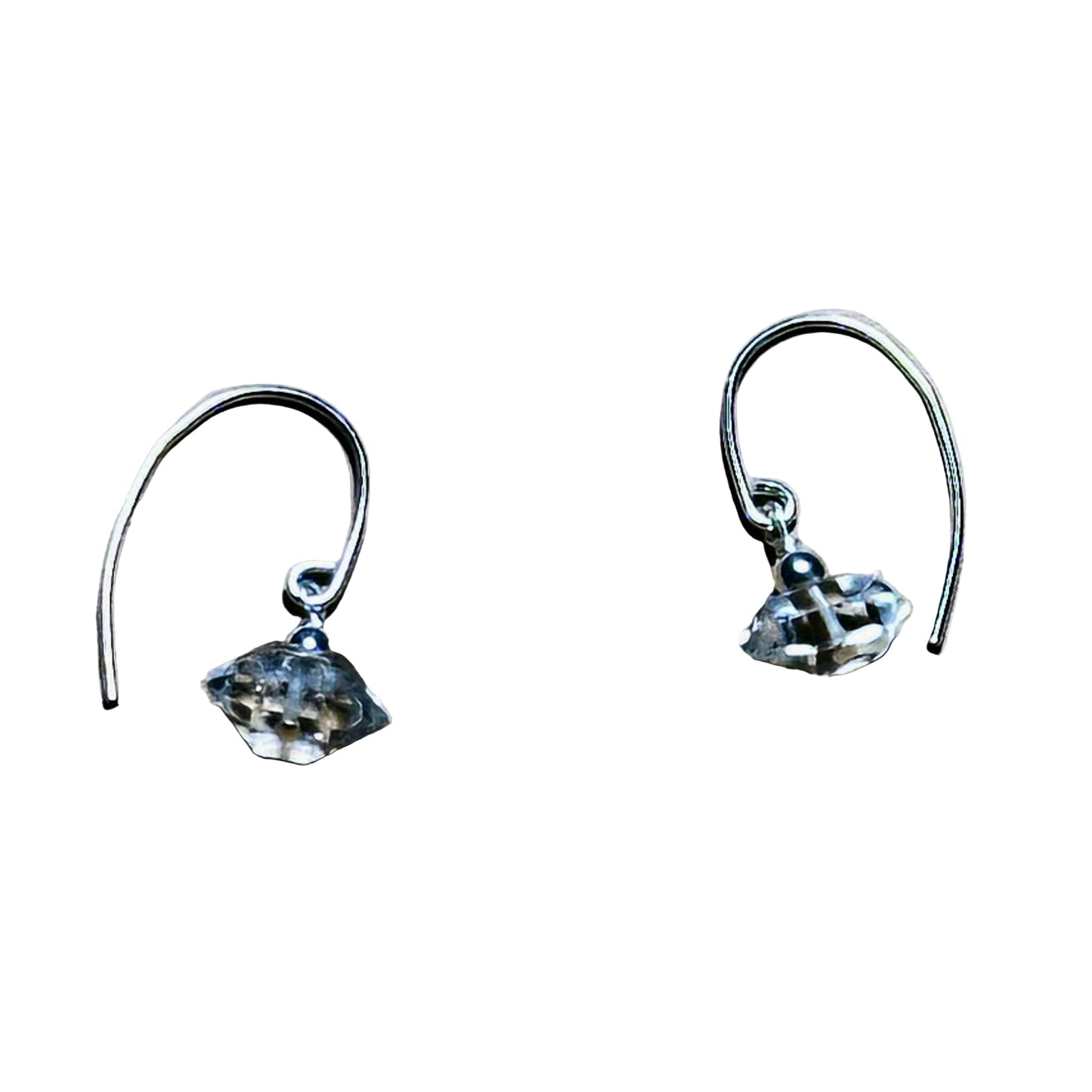 Herkimer Dangle Bertoni Earrings - Sterling Silver