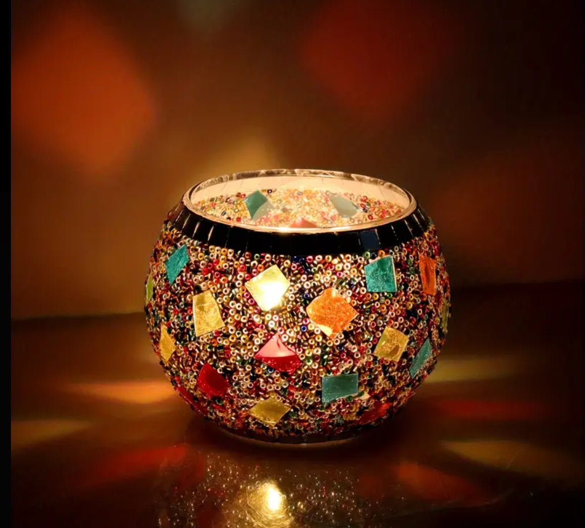 Mosaic Tea Light/Incense Decor