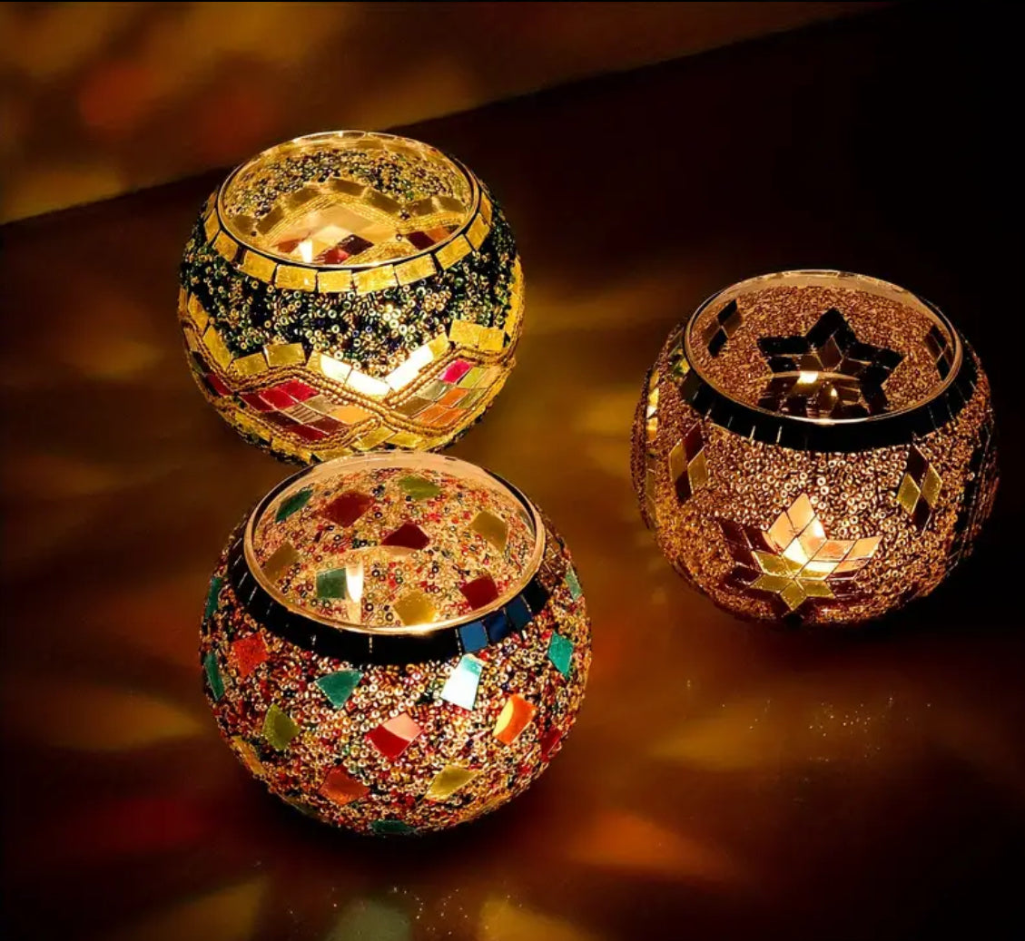Mosaic Tea Light/Incense Decor
