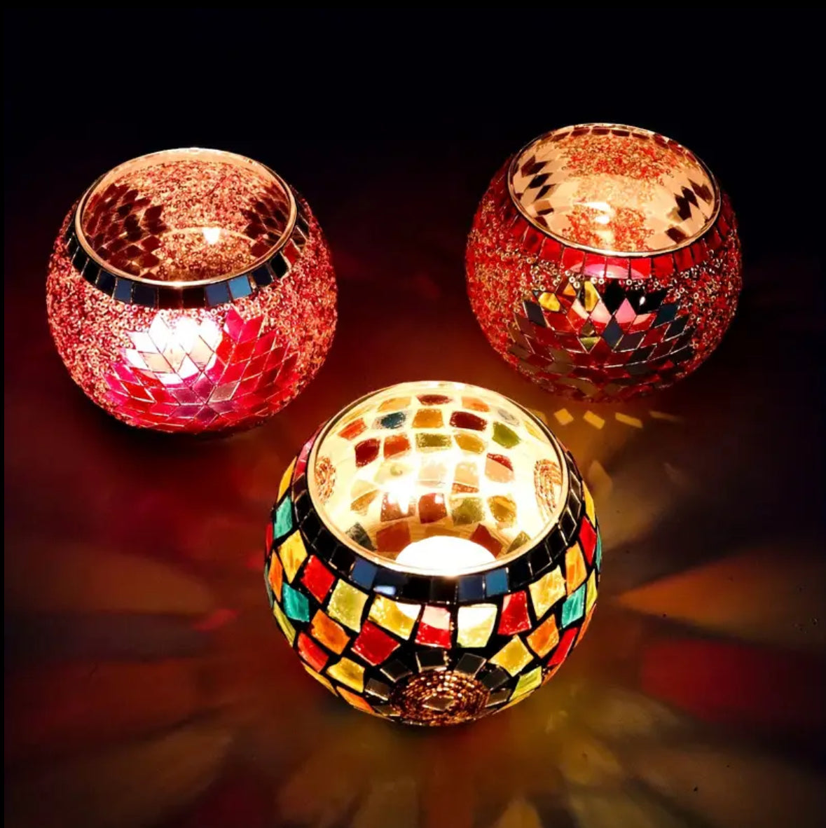 Mosaic Tea Light/Incense Decor