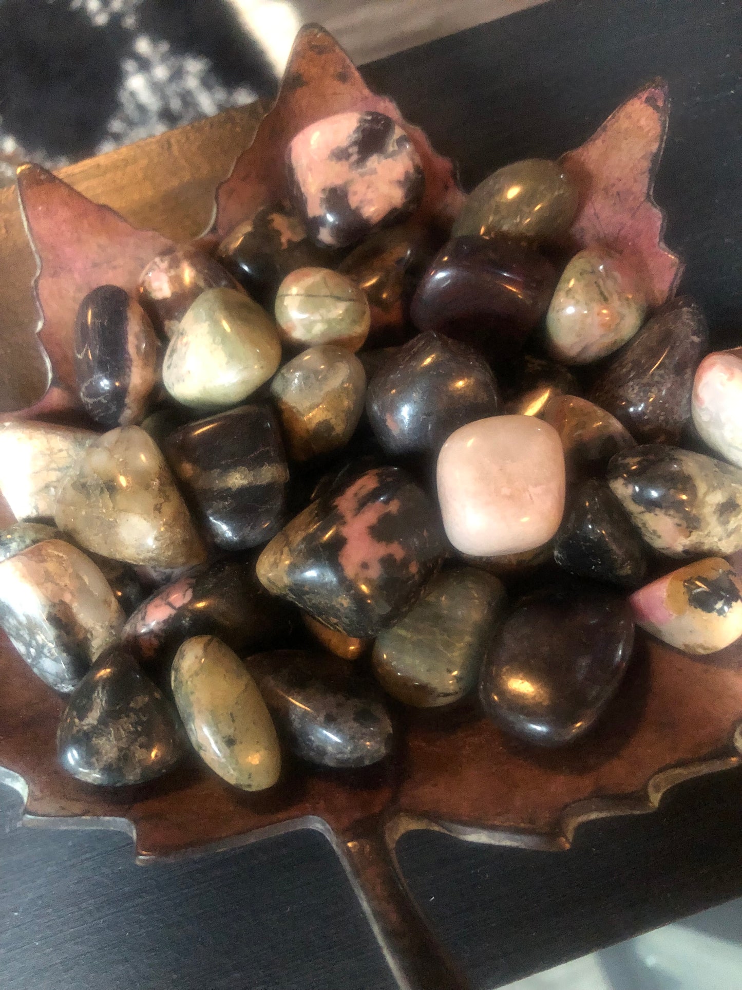 Rhodonite Tumbled Stone