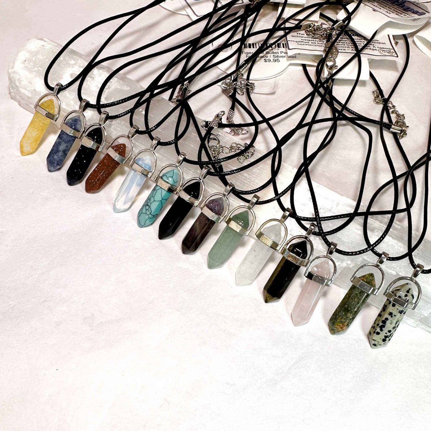 Goldstone Bullet Point Necklace