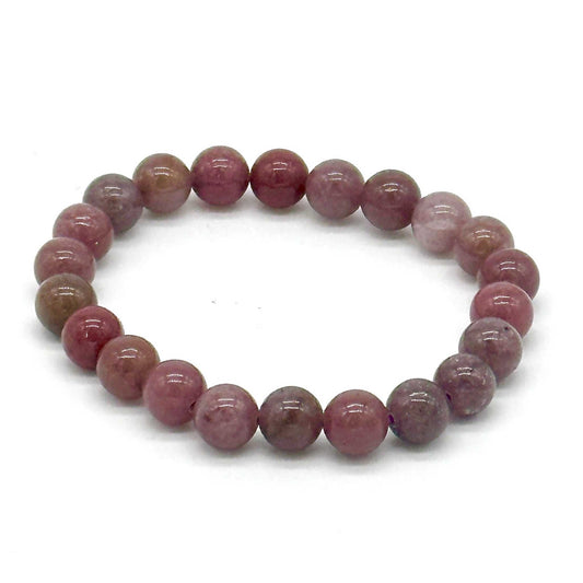 Purple Aventurine Round Bead Bracelet - Serenity Stone