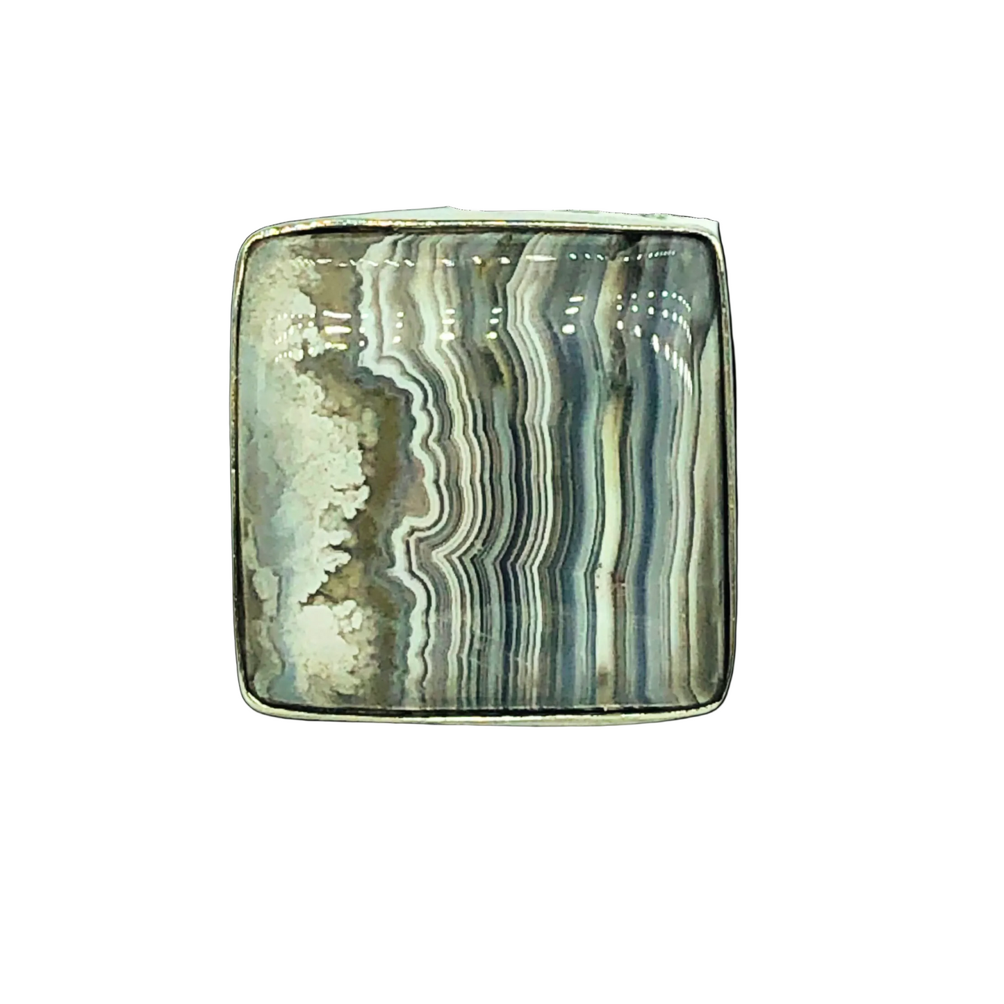 Zebra Calcite Ring