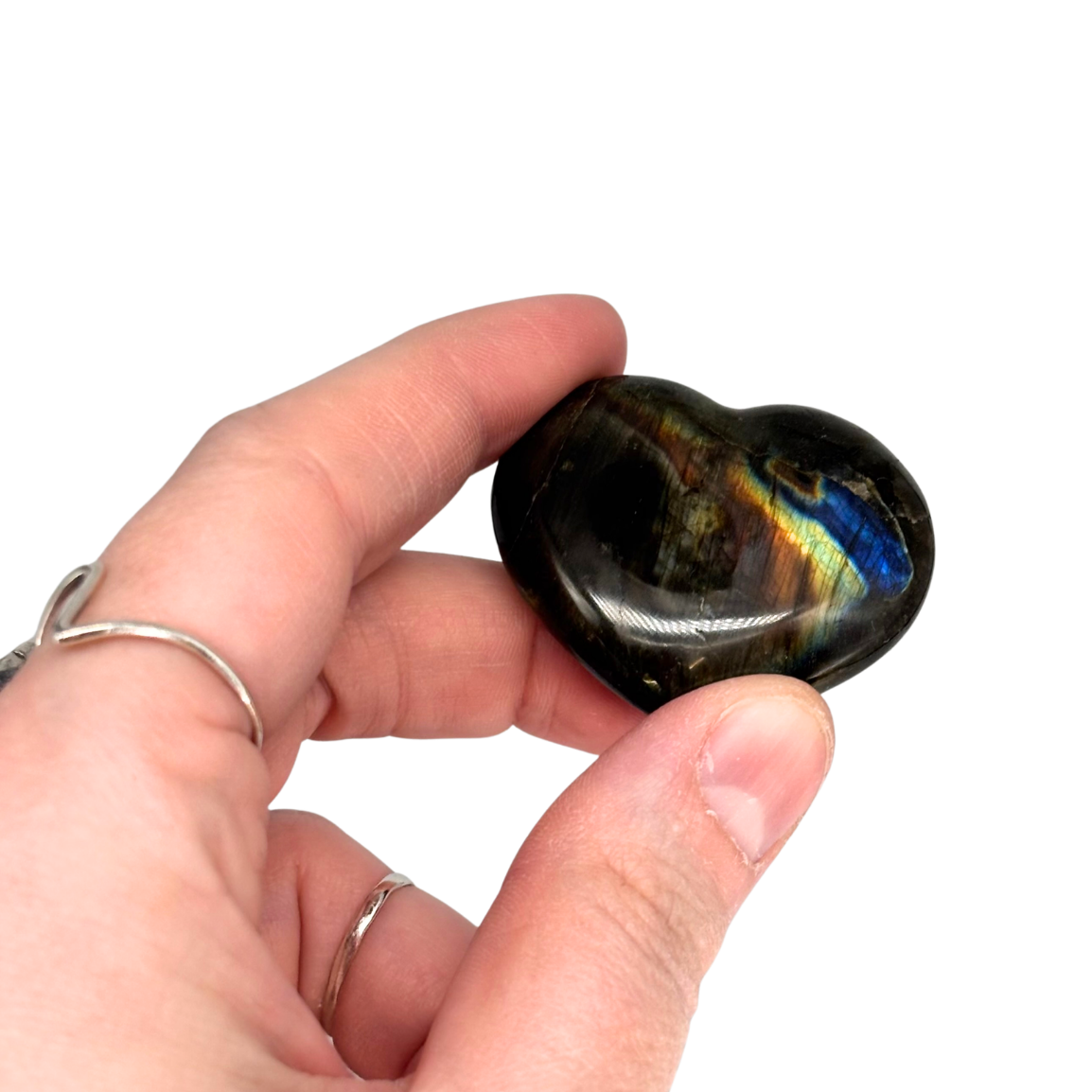 Labradorite Heart