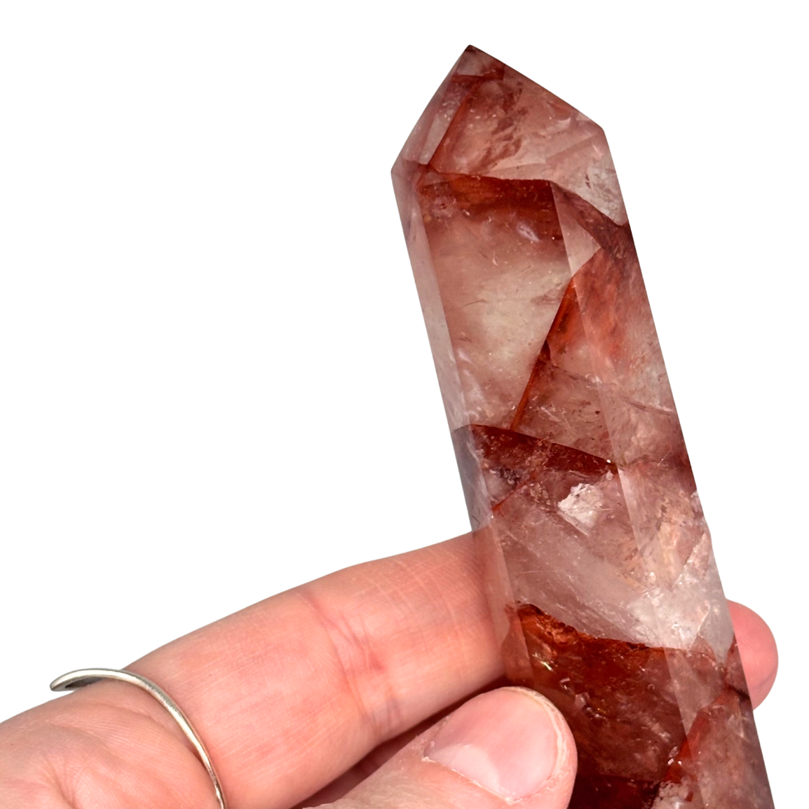 Large Fire Quartz Point