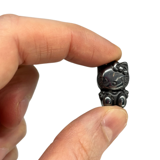Mini Hematite Hello Kitty