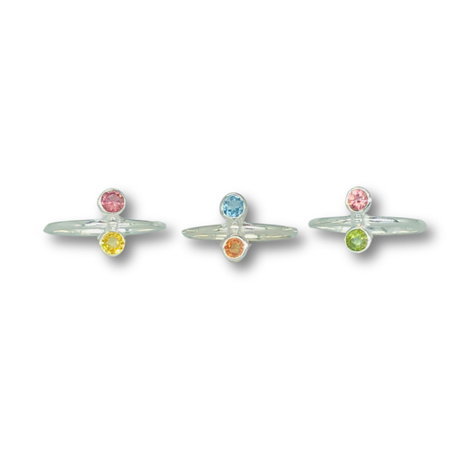 Multicolored Tourmaline Ring