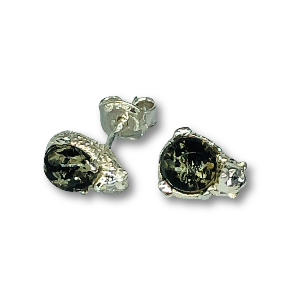 Amber Hedgehog Studs