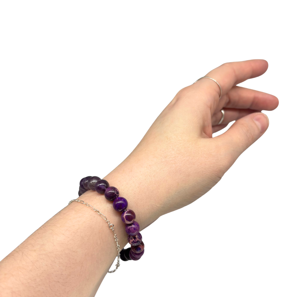 Purple Gemstone Bracelet