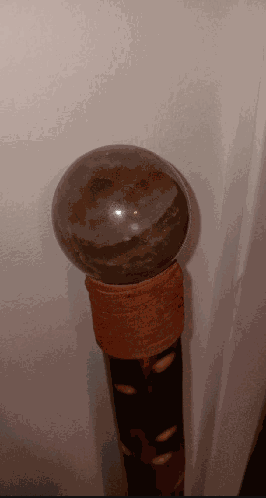 Discover the Magic Within:The Beautiful Citrine Crystal Ball Walking Stick!