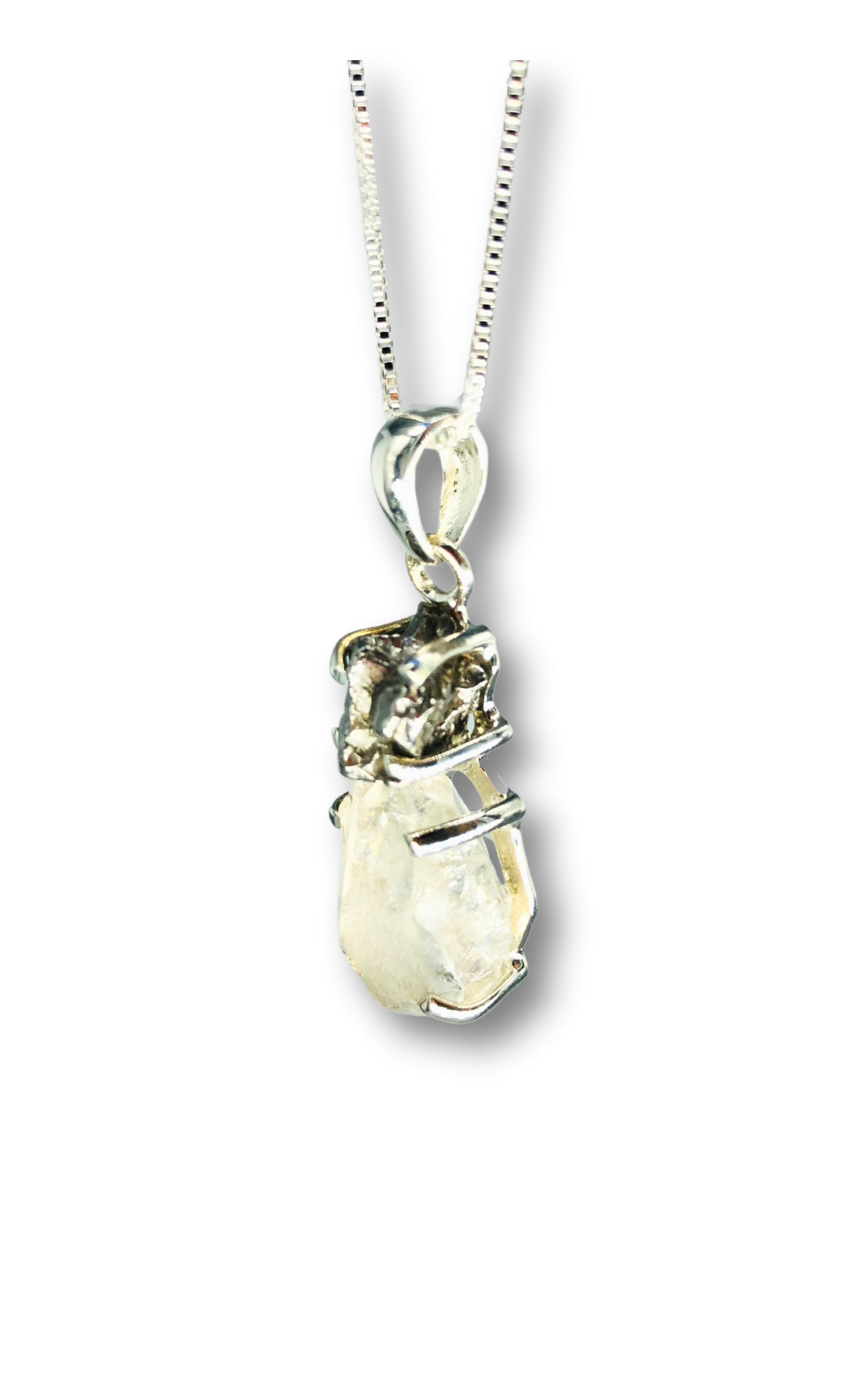 Herkimer Diamond and Meteorite Necklace