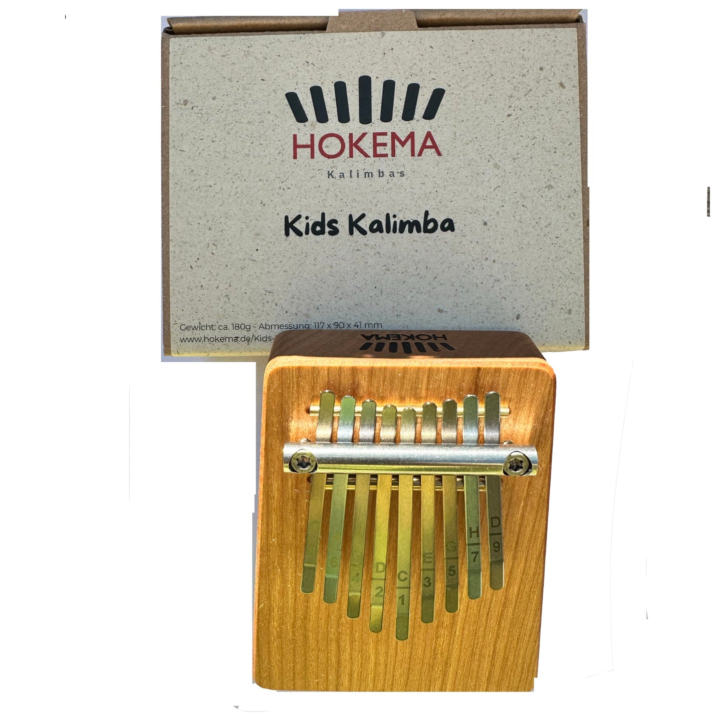 HOKEMA Kids Kalimba – 9-Note Thumb Piano for Children | Handmade in Germany | Perfect First Instrument