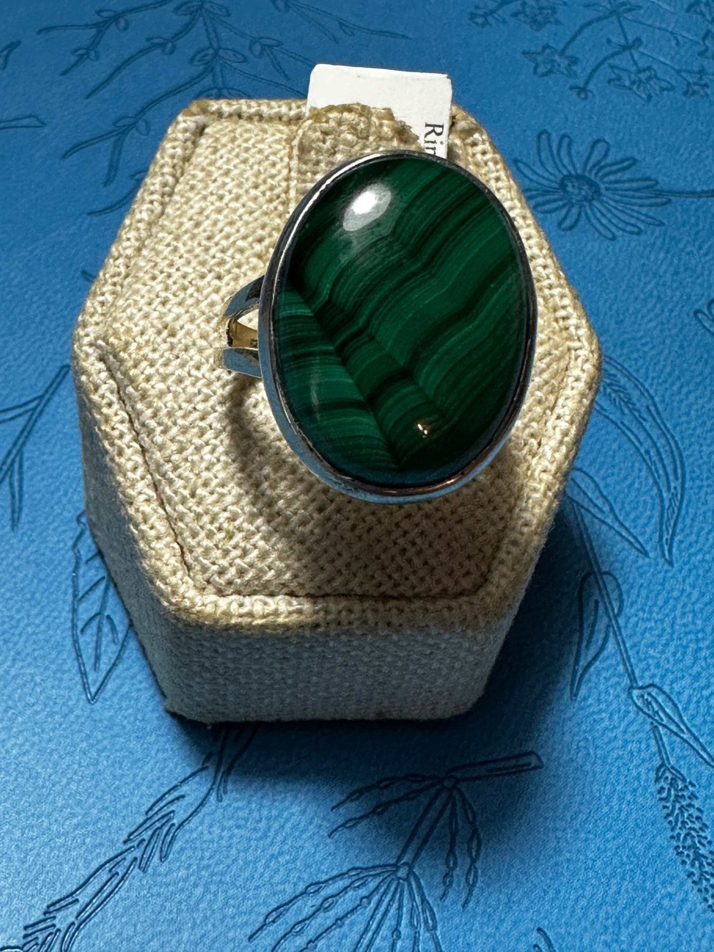 Malachite Ring Size 8 (06.9042)