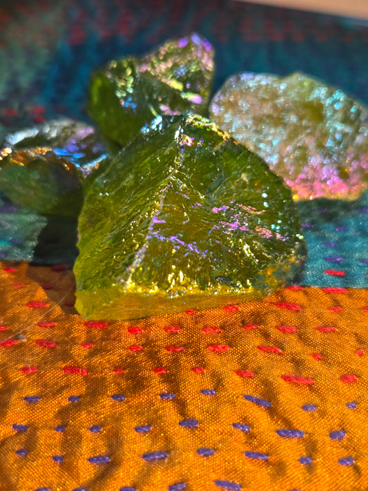 Green Apple Aura Quartz