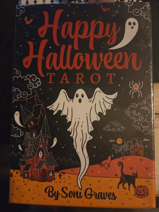 Happy Halloween Tarot – Vintage-Inspired 78-Card Deck with Guidebook 🎃✨