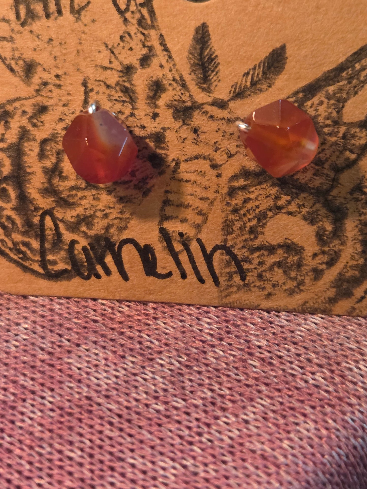 Moonlight Moth Handcrafted Wire-Wrapped Crystal Earrings