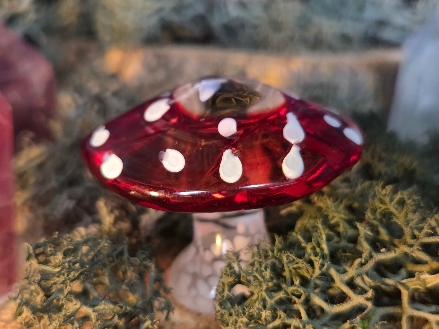 Handblown Glass Mushroom – Local Artisan Crafted