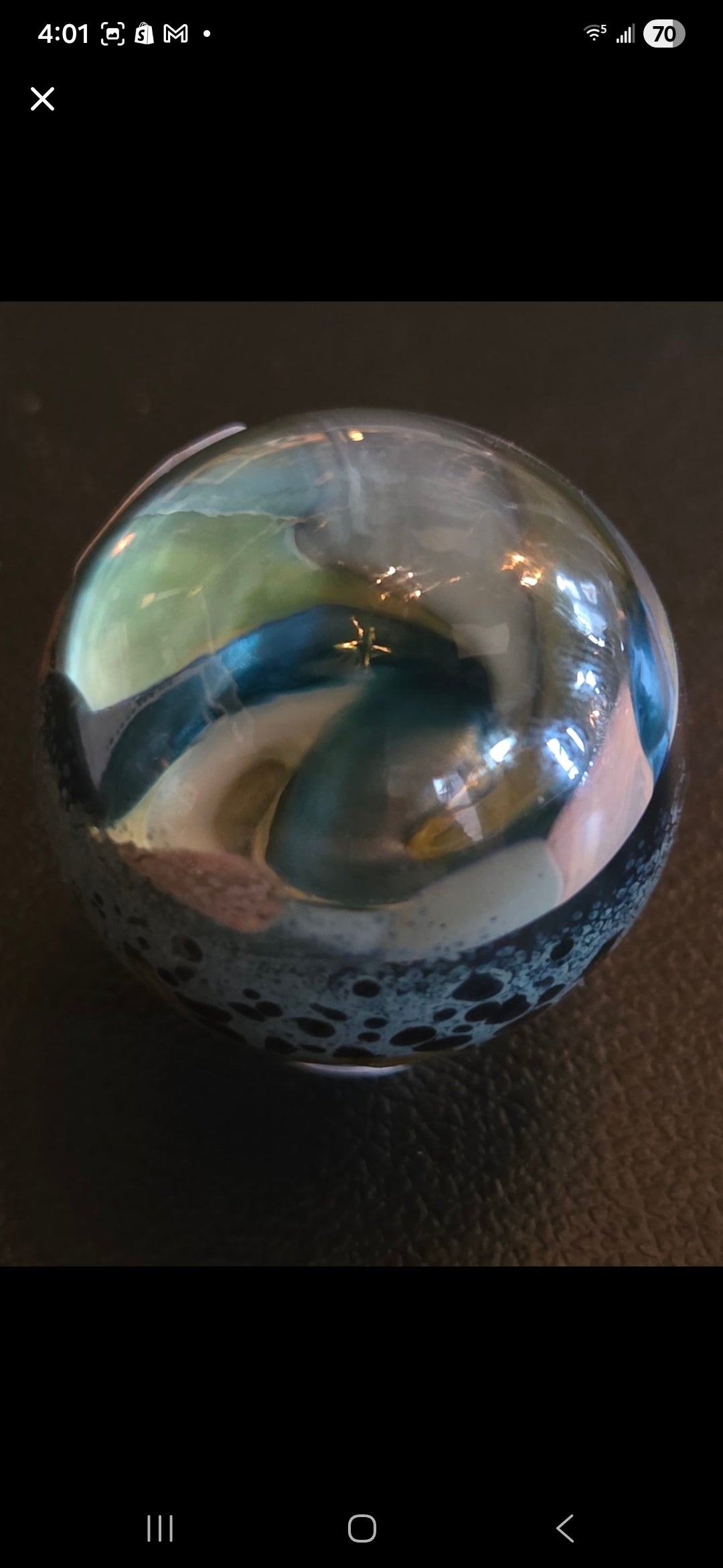 Handblown Glass Art Marble – Locally Made