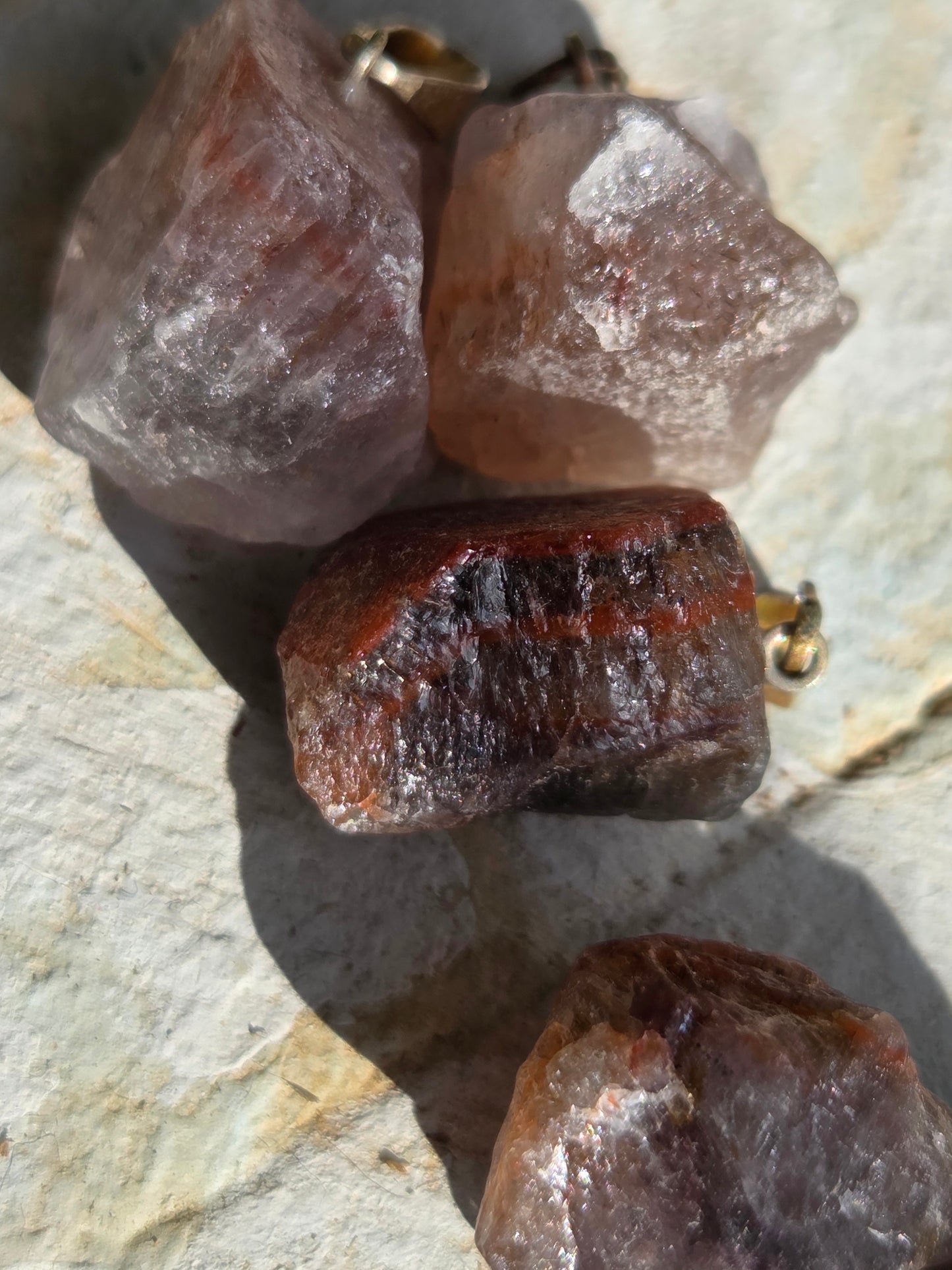 Super 7 (Melody Stone) Pendant – Rough (.5") or Polished Slice (1") • Spiritual Awakening & Harmony