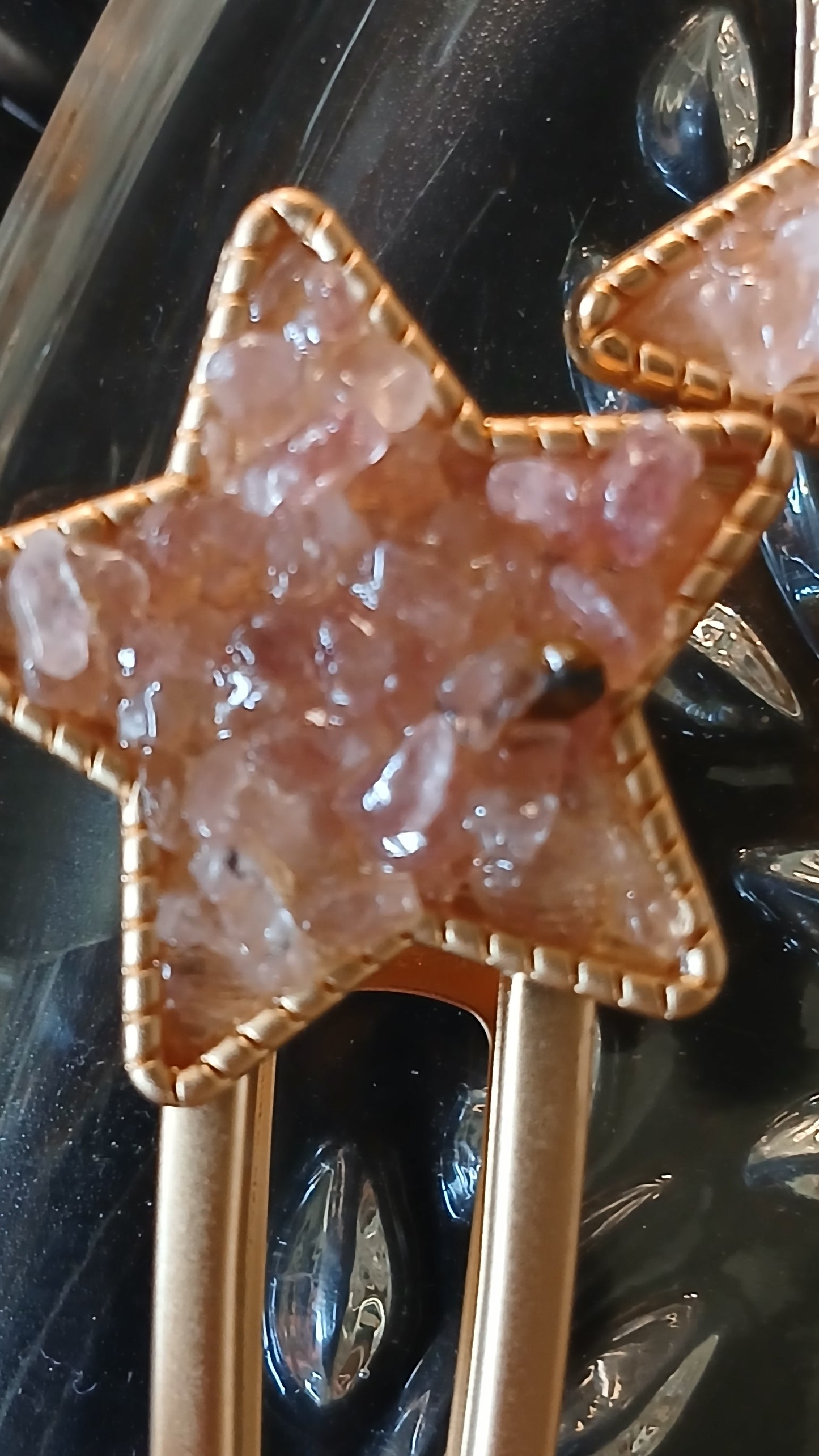 Crystal Chips Star Hair Clip
