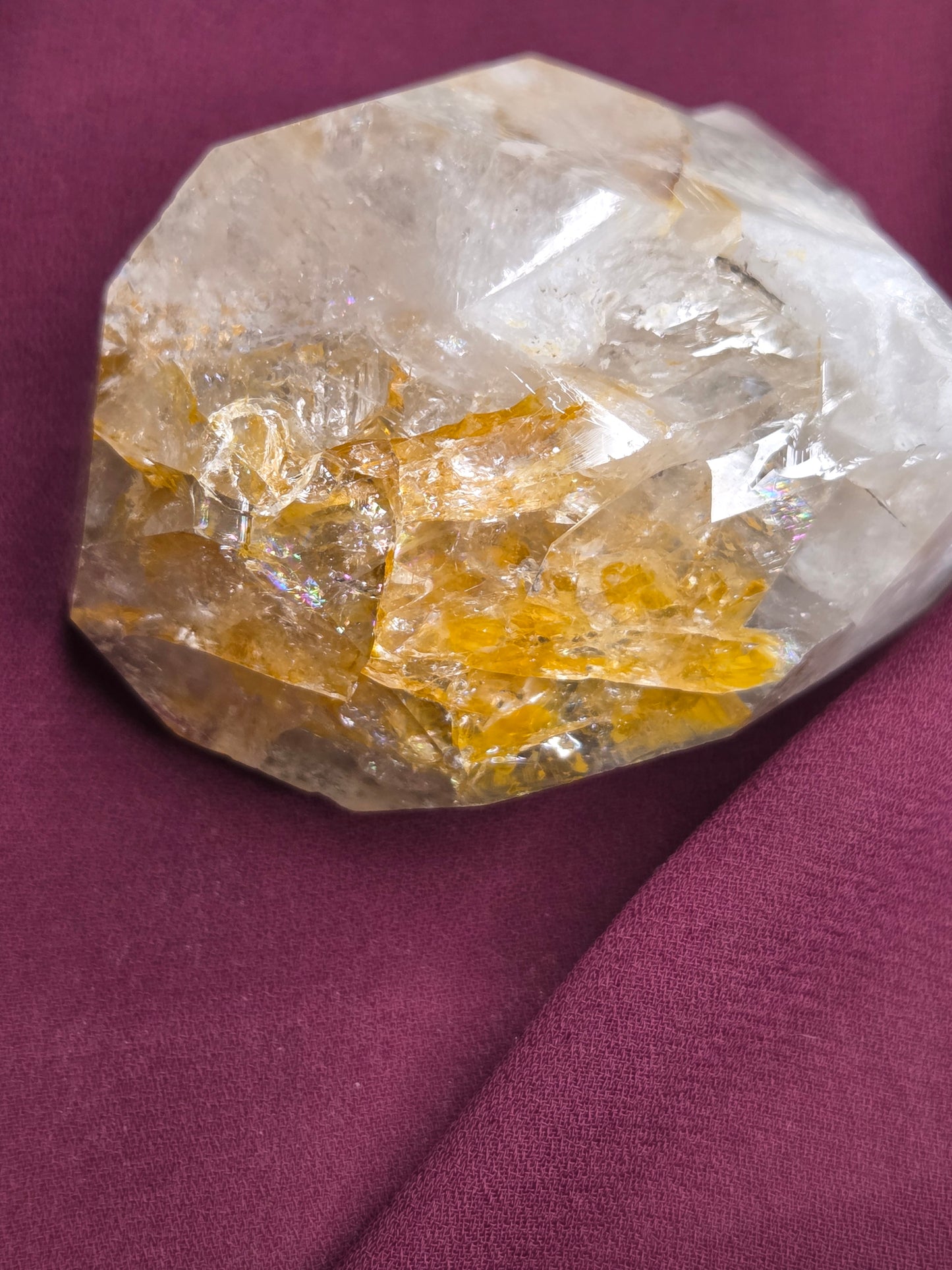 Herkimer Diamond with Golden Healer