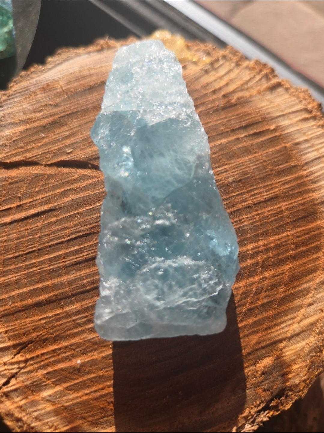 Raw Aquamarine Crystal — Calming Clarity & Courage