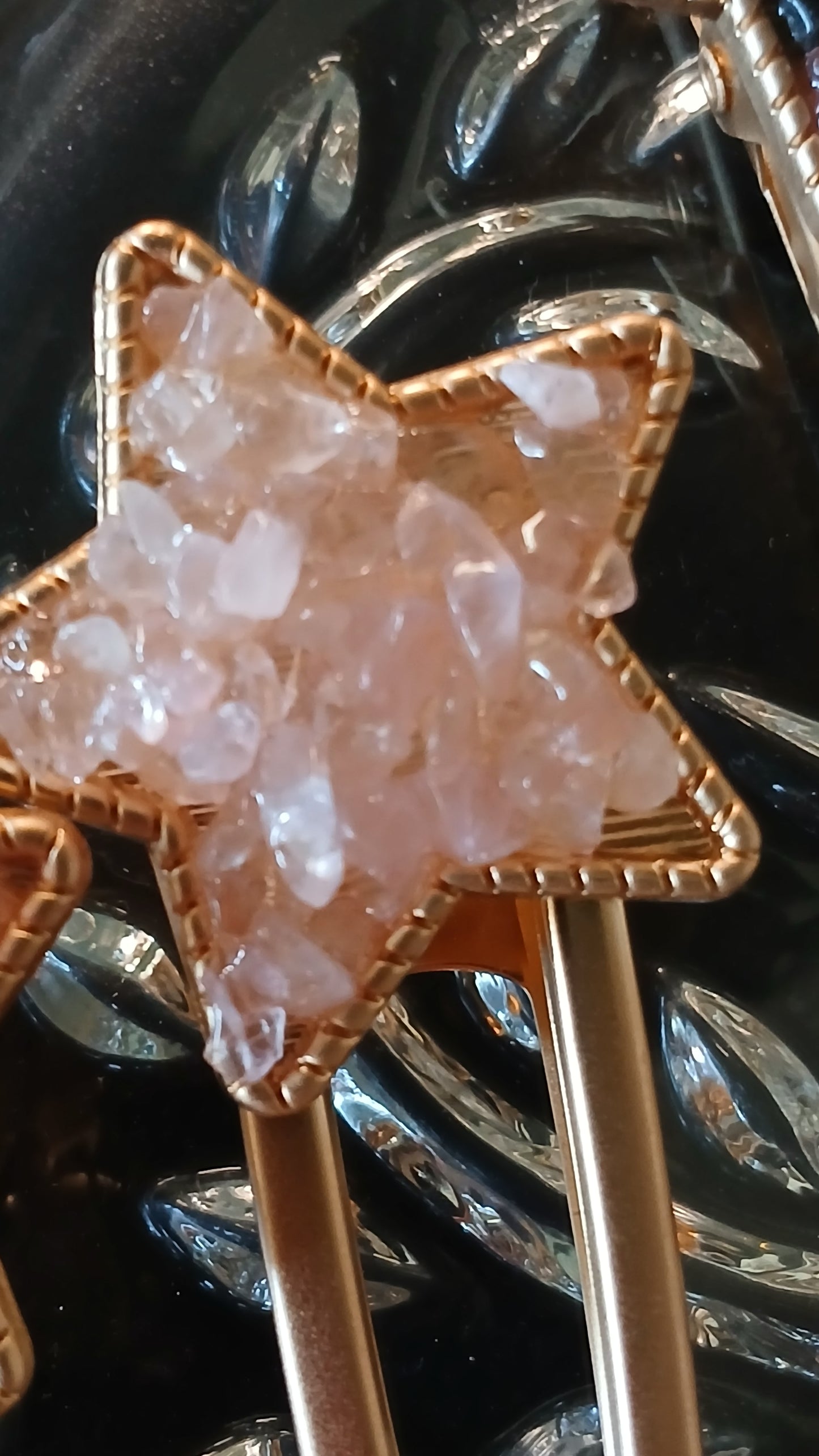 Crystal Chips Star Hair Clip