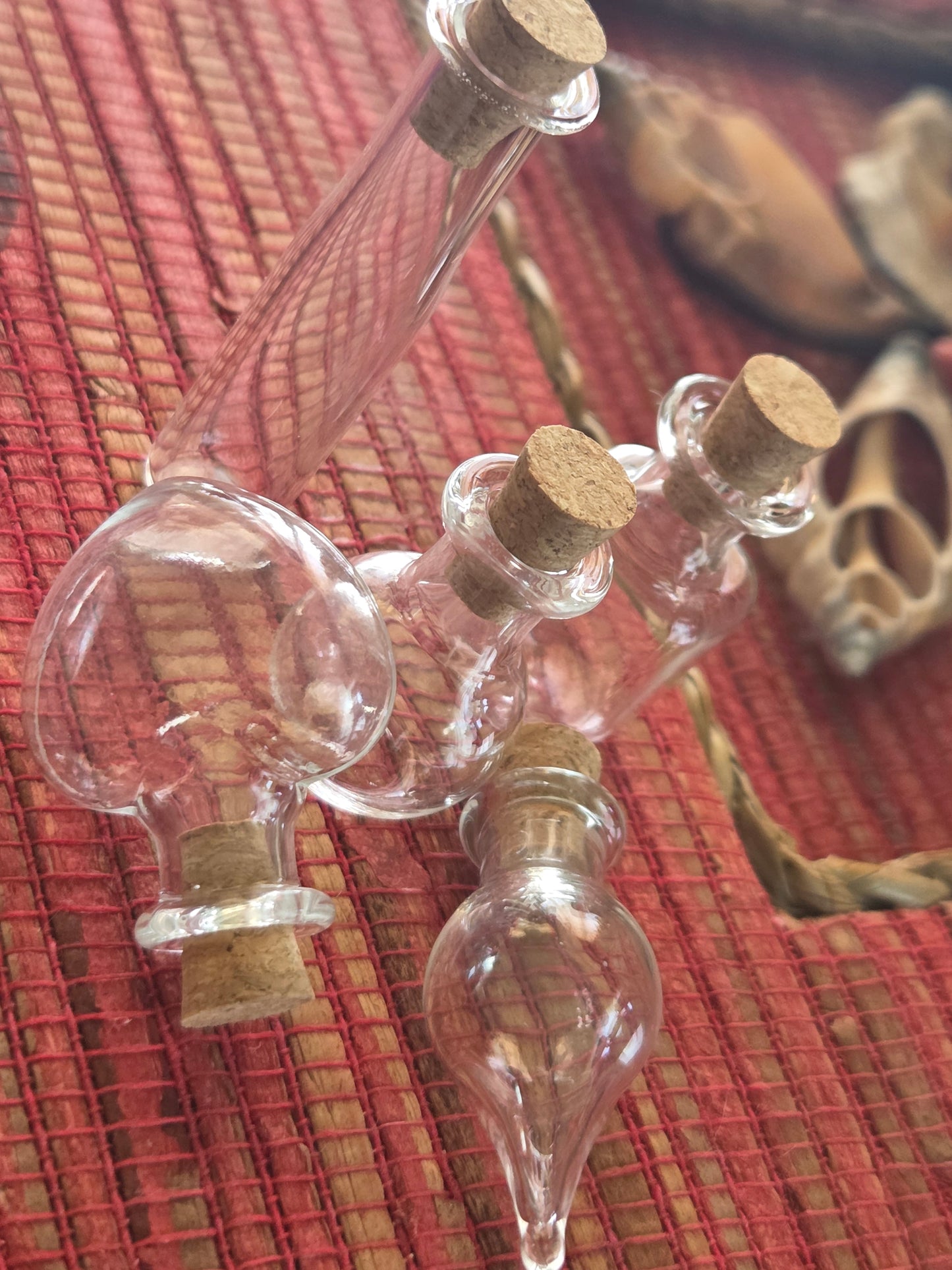 Mini Glass Spell Jar with Cork | Intention, Ritual & Sealing Bottle