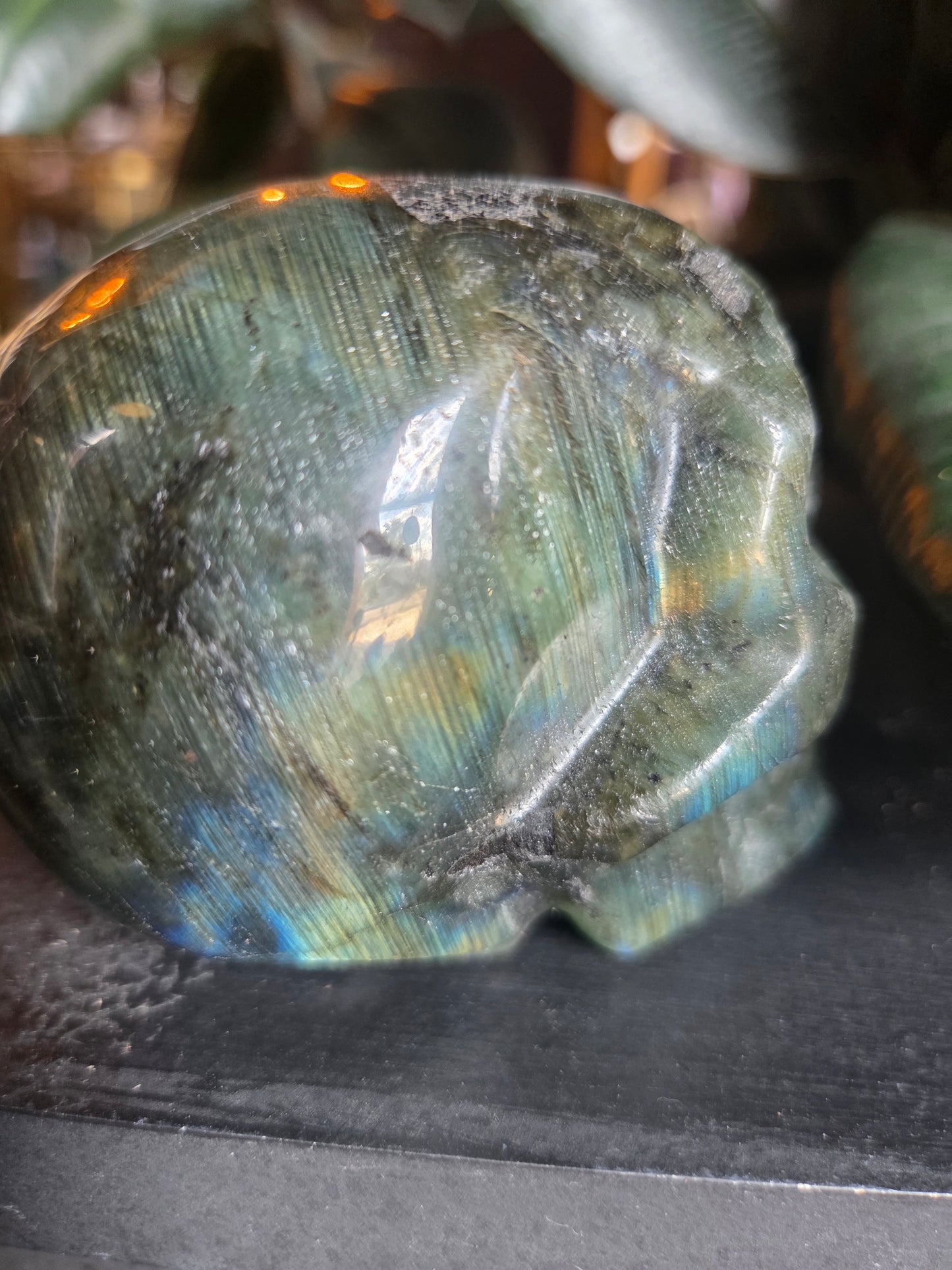 Labradorite Crystal Skull