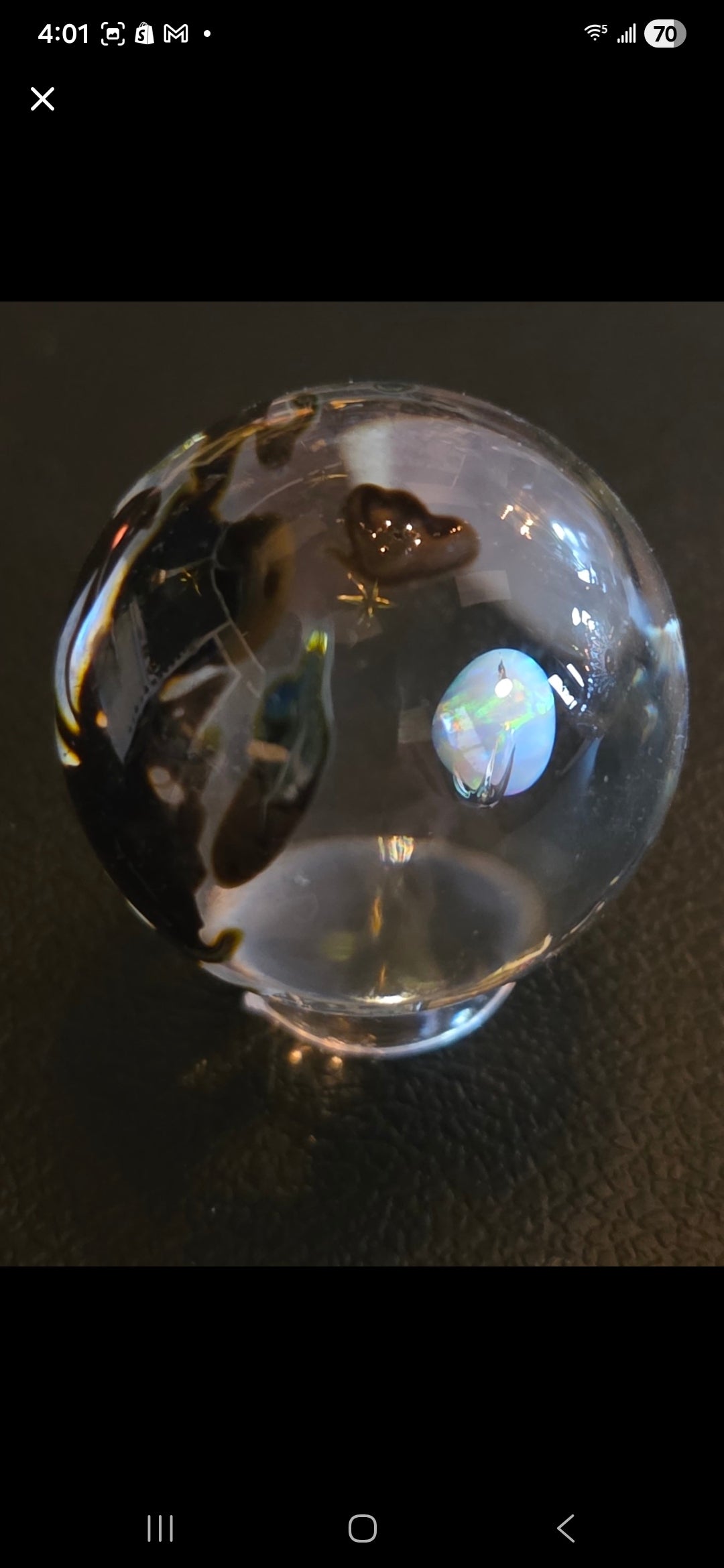Handblown Glass Art Marble – Locally Made